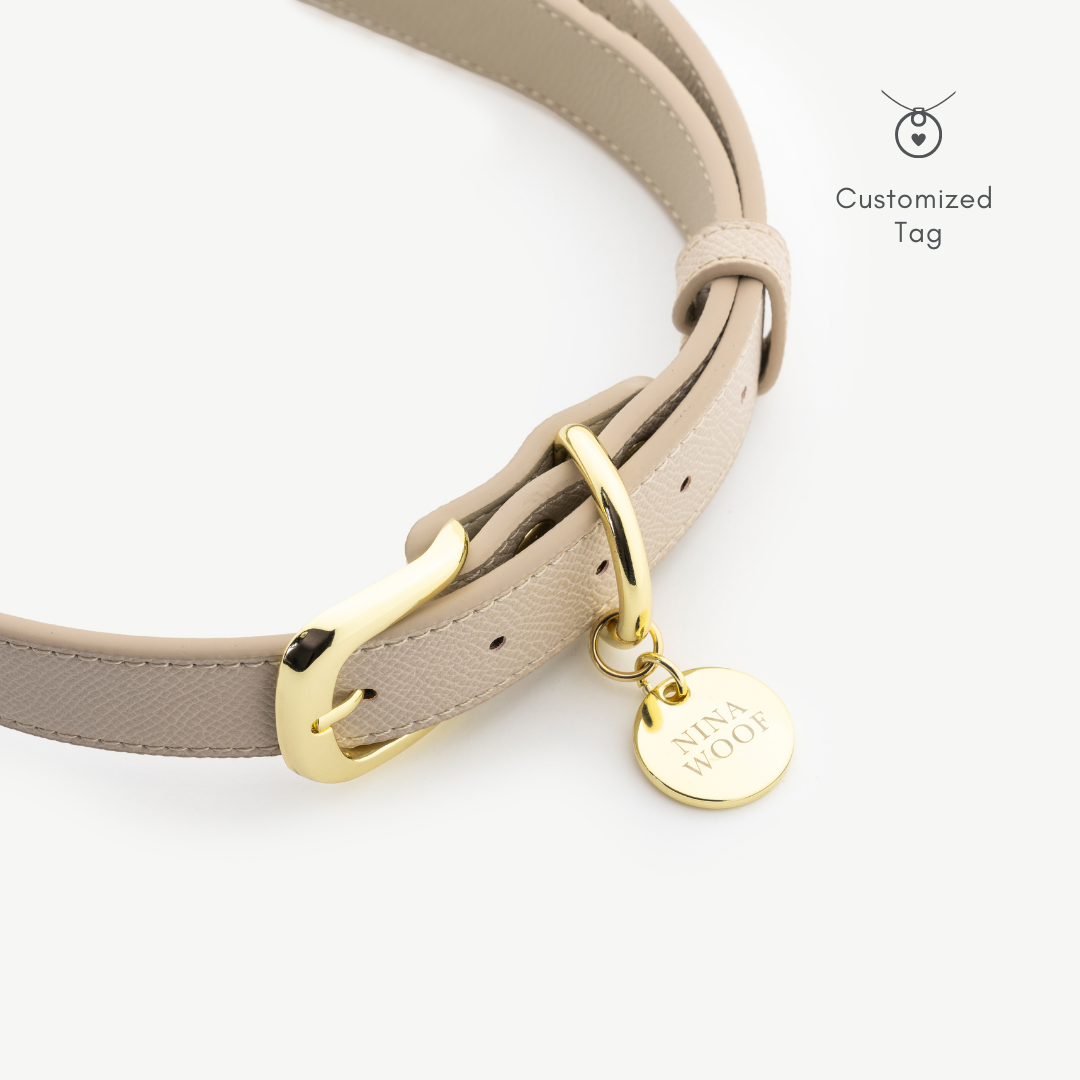 Collar - Cuero Vegano - Copenhagen Beige