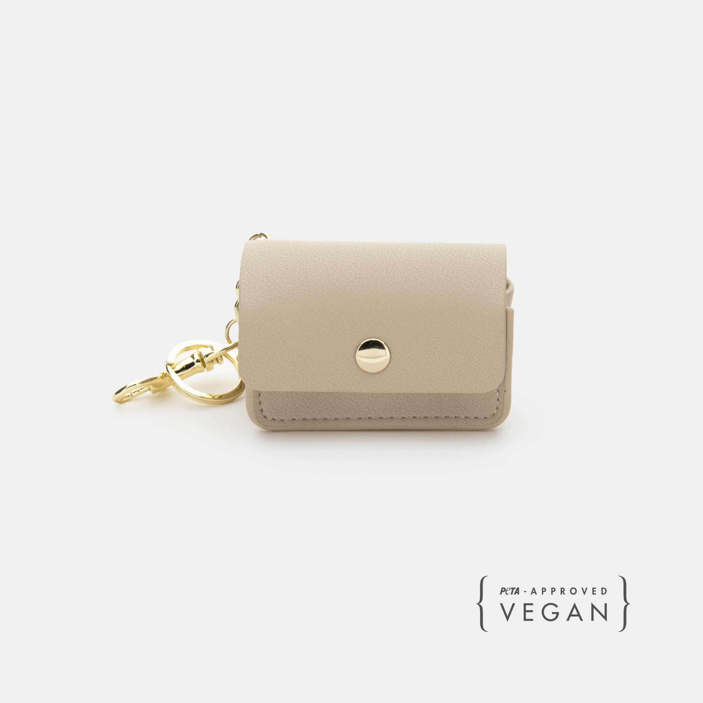 Dispensador de Bolsas - Cuero Vegano - Beige