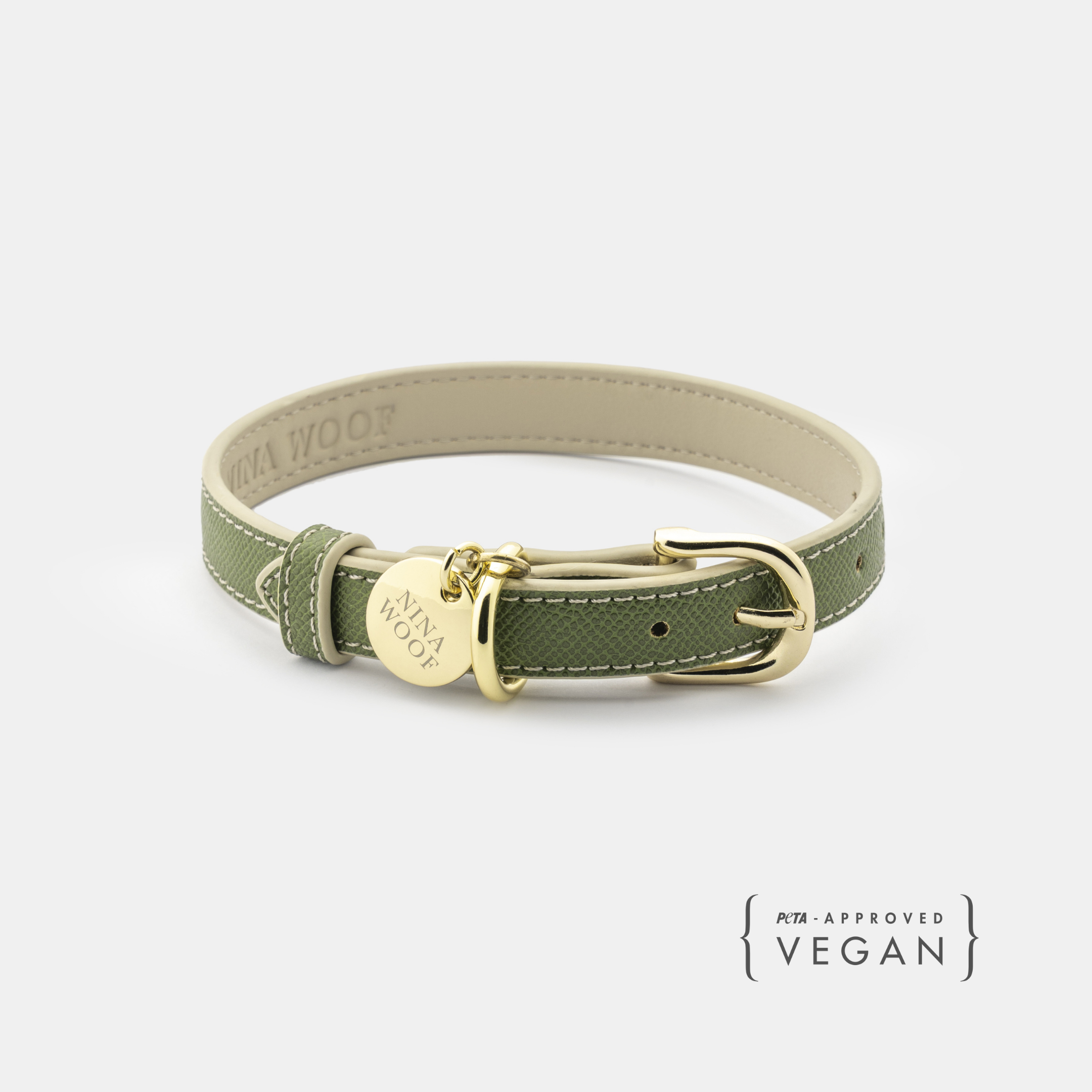 Collar - Vegan Leather - Copenhagen Olive