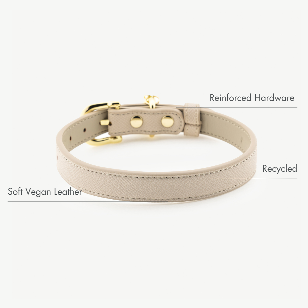 Collar - Cuero Vegano - Copenhagen Beige