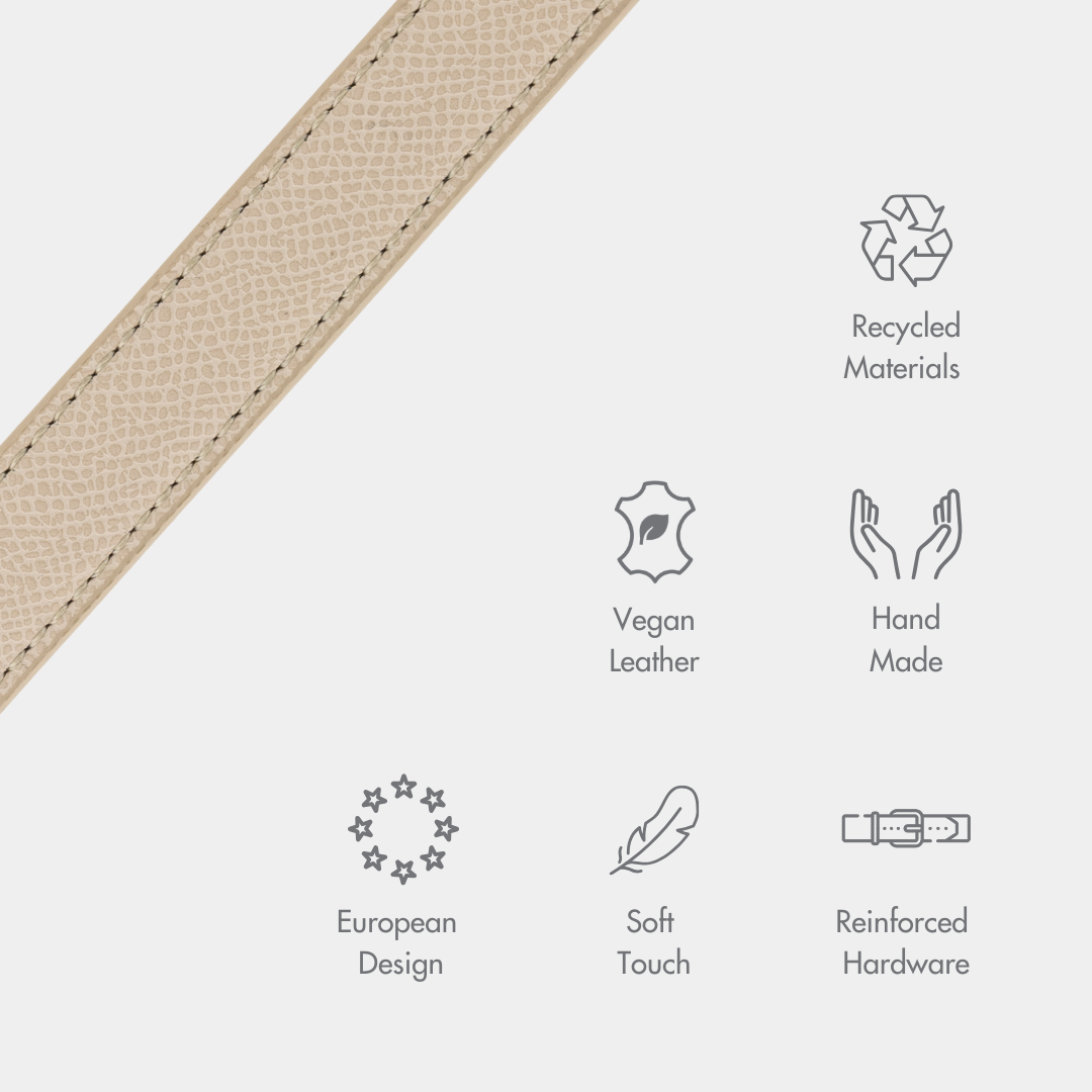 Collar - Cuero Vegano - Copenhagen Beige