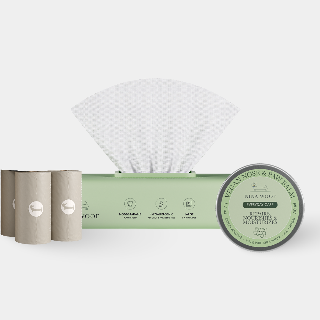 Pack Post Paseo – Edición Limitada Black Friday | Toallitas, Bálsamo Vegano y Bolsas Biodegradables