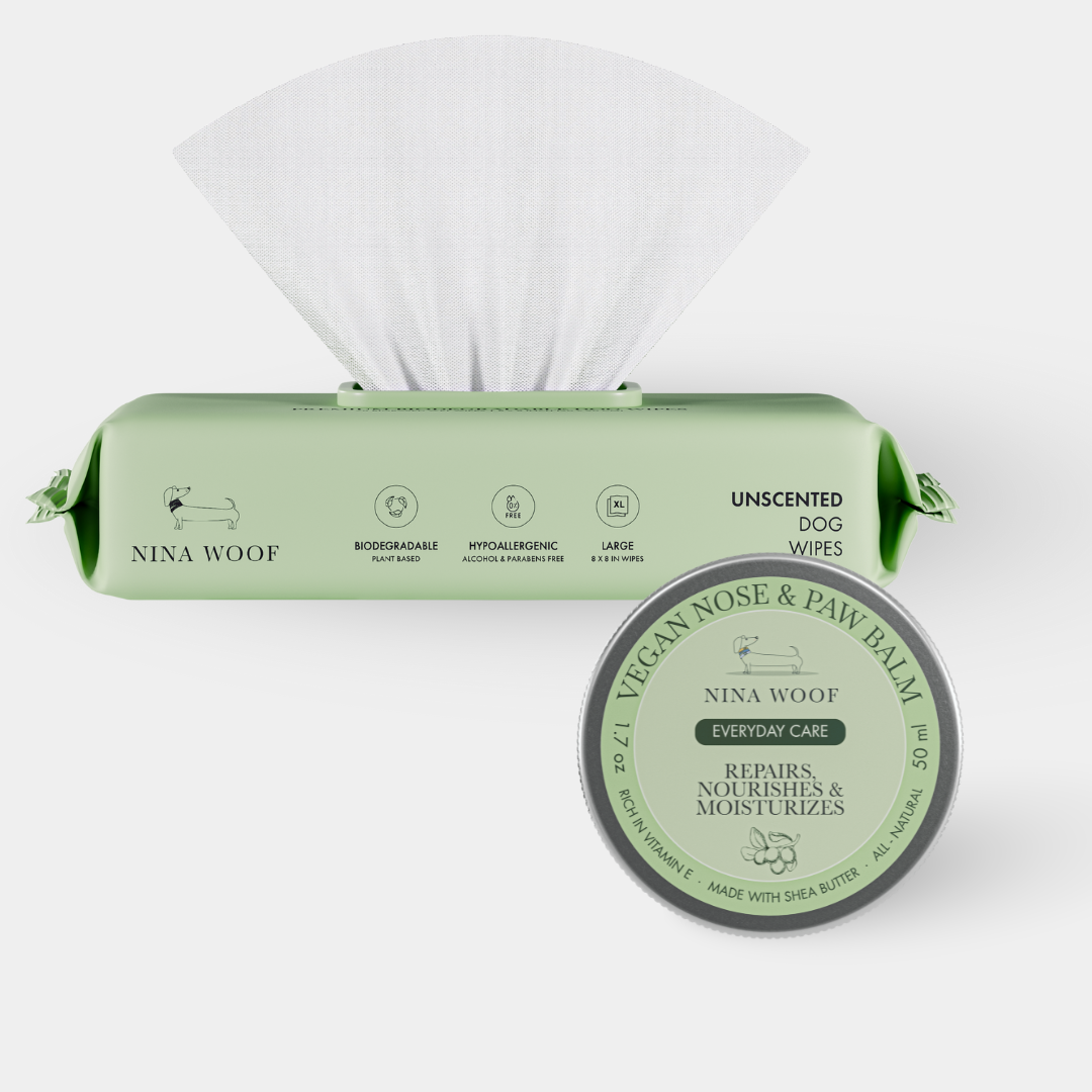 Pack Bálsamo y Toallitas – Limpia + Hidrata - Bálsamo para Almohadillas y Toallitas Biodegradables