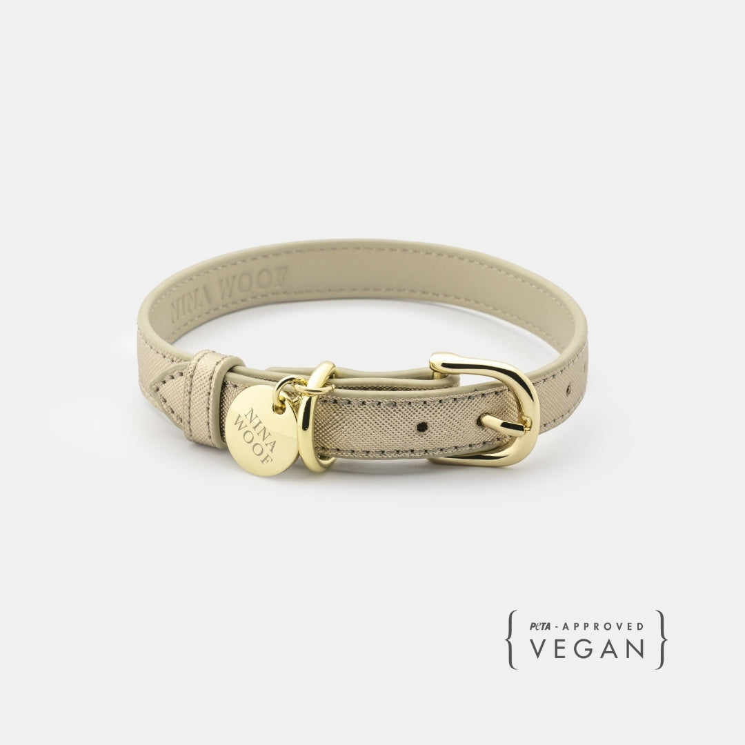 Collar - Vegan Leather - Rio Gold